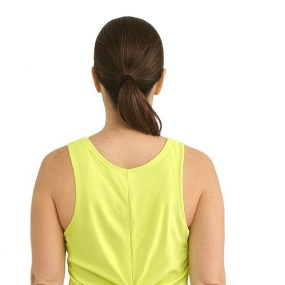 Nordstorm Becco Size Large Bright Yellow Crop Top Athletic Tank Top - Picture 2 of 5